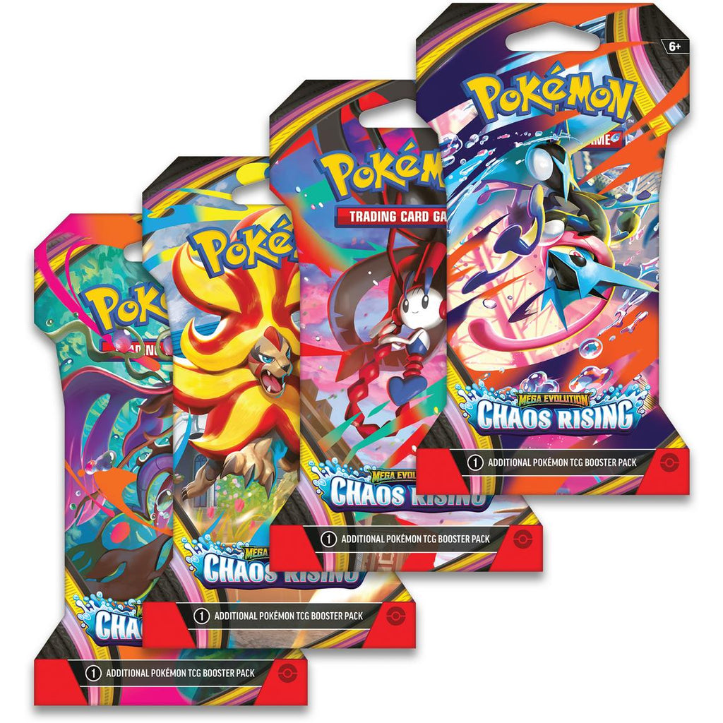 Pokemon ME4 Mega Evolution Chaos Rising Sleeved Booster Pack