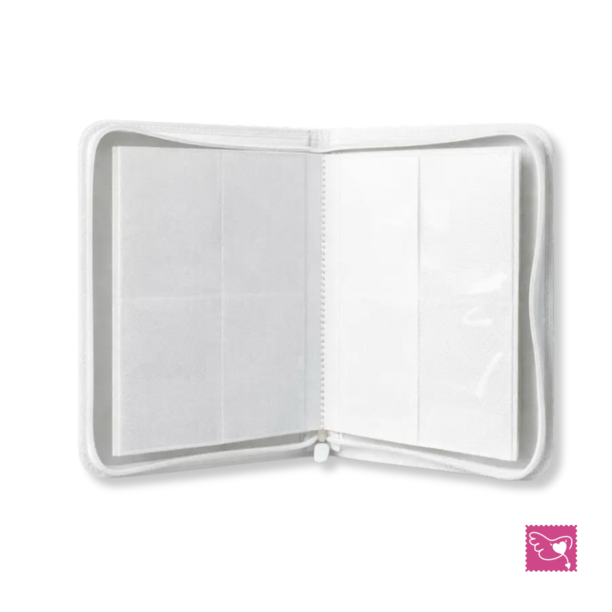 Daemon Collectibles: Angel White 4-Pocket Zip Binder