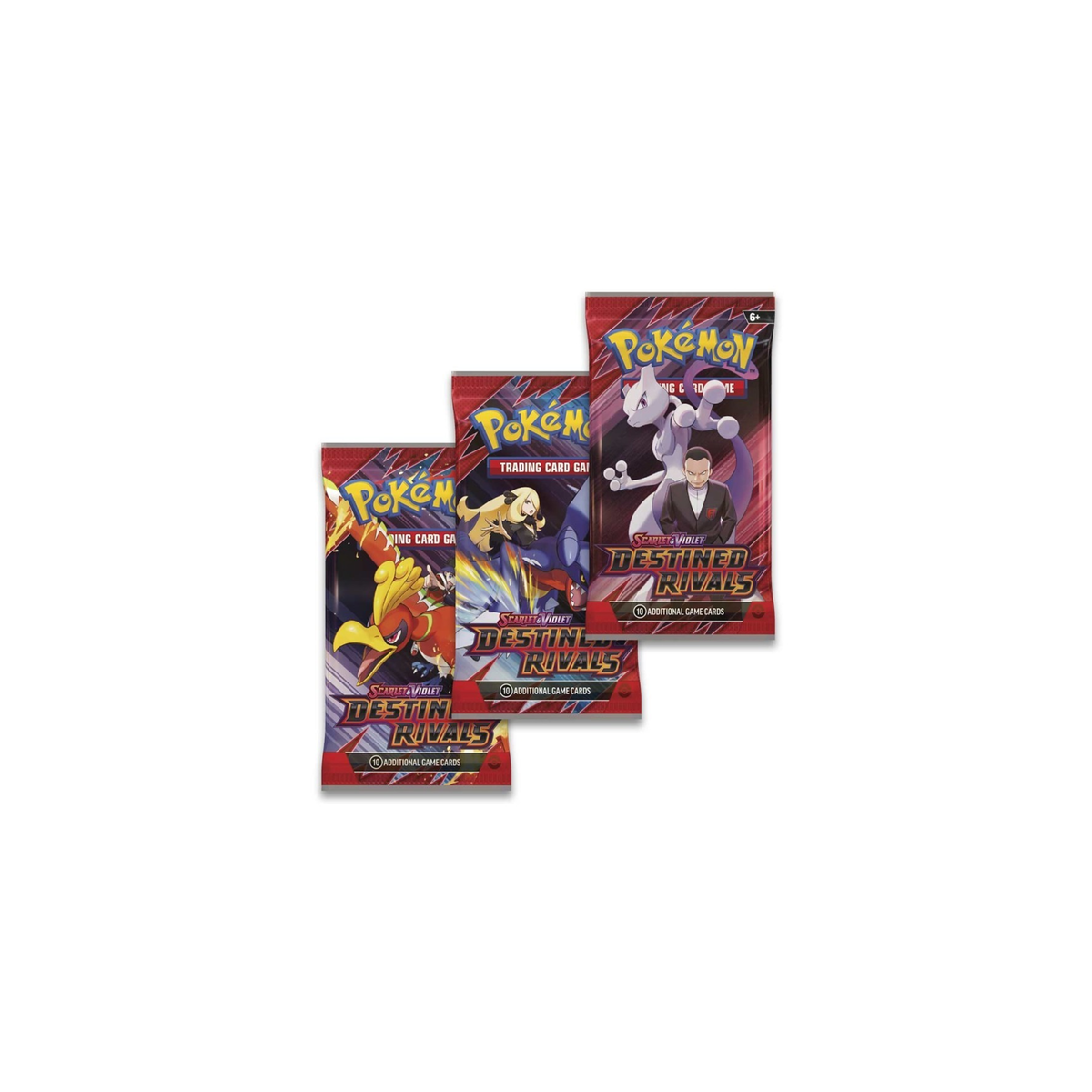 Pokémon TCG: Scarlet & Violet-Destined Rivals 3 Booster Packs & Zebstrika Promo Card