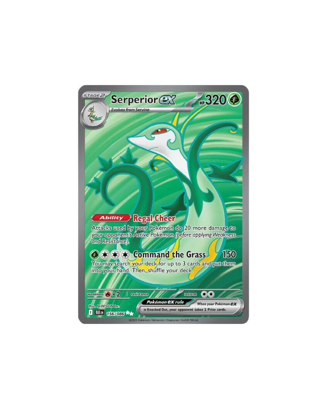 Serperior ex - 156/086 - SV: Black Bolt (BLK)