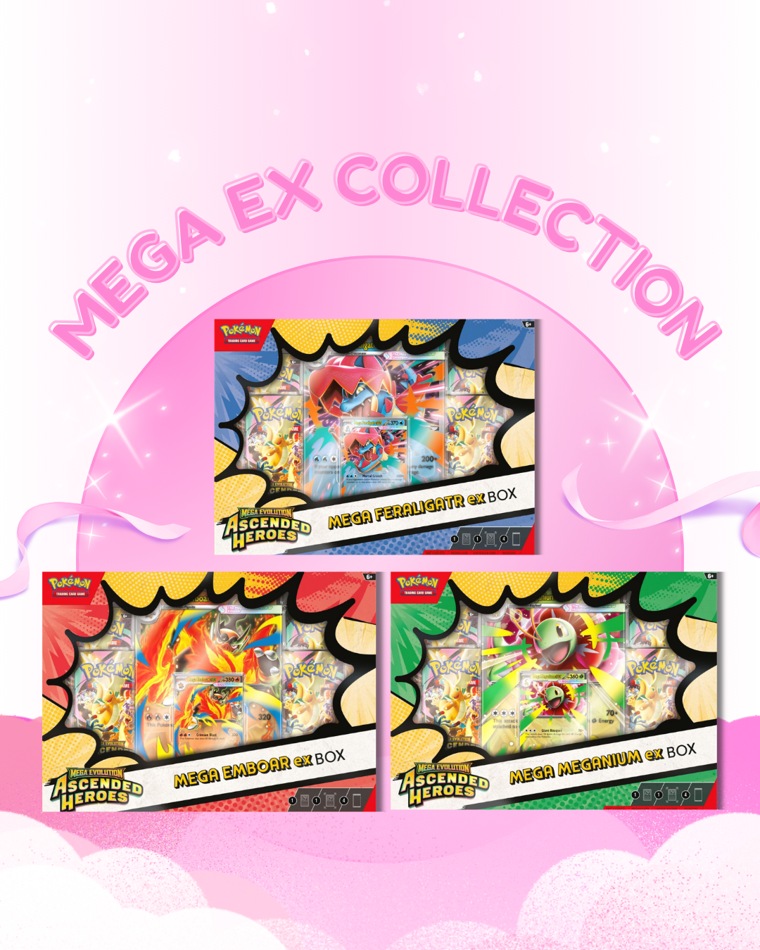 Ascended Heroes Mega ex Collection 3-Box Set