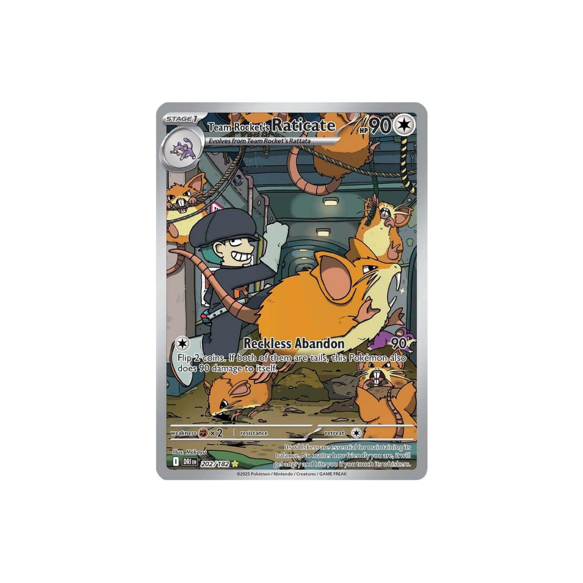 Team Rocket's Raticate - 202/182 - SV10: Destined Rivals