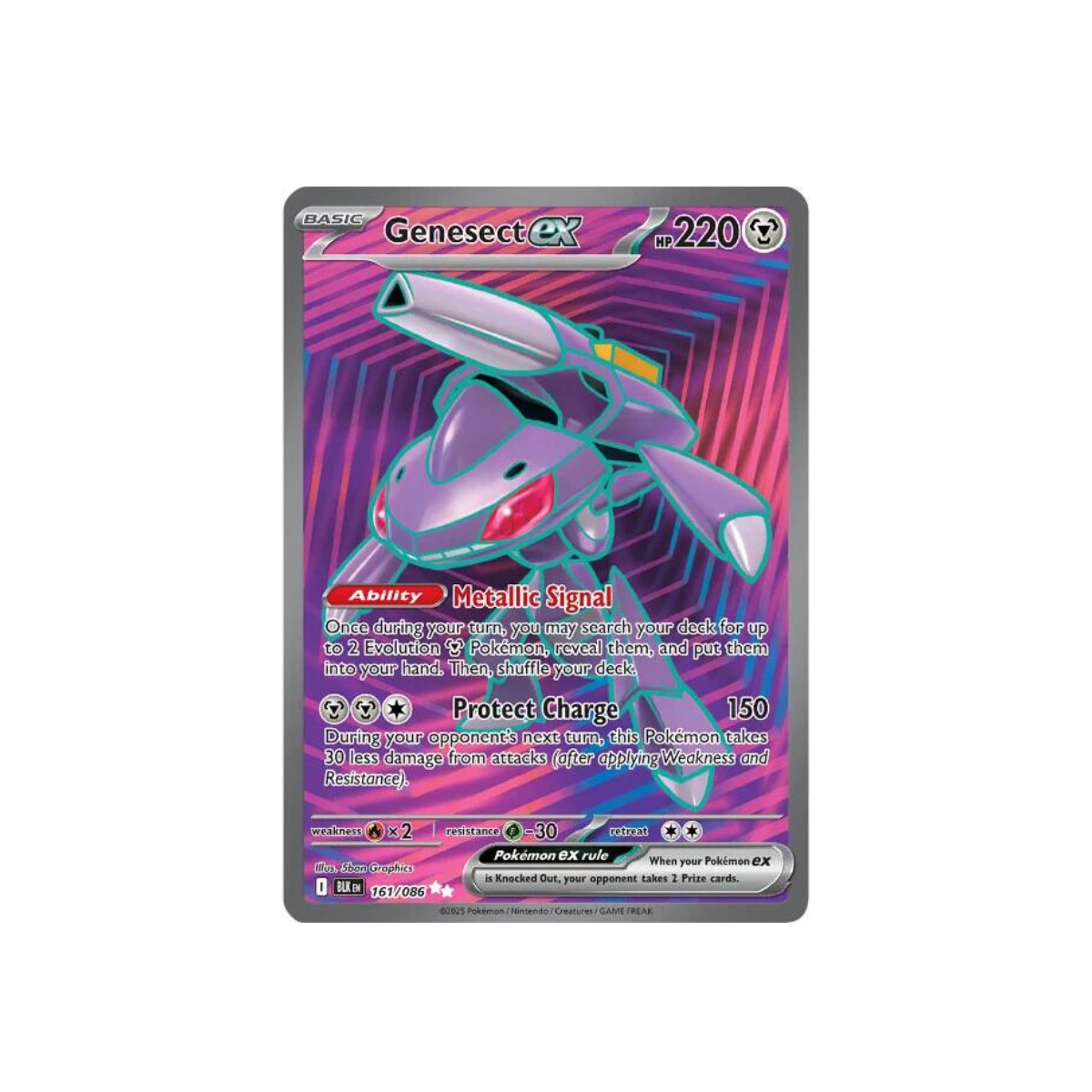 Genesect ex - 161/086 - SV: Black Bolt