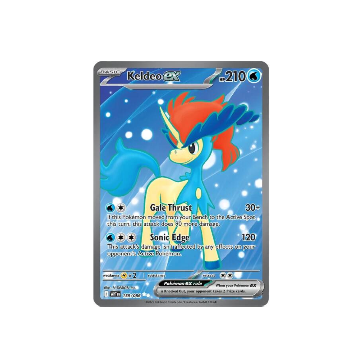 Keldeo ex - 159/086 - SV: White Flare
