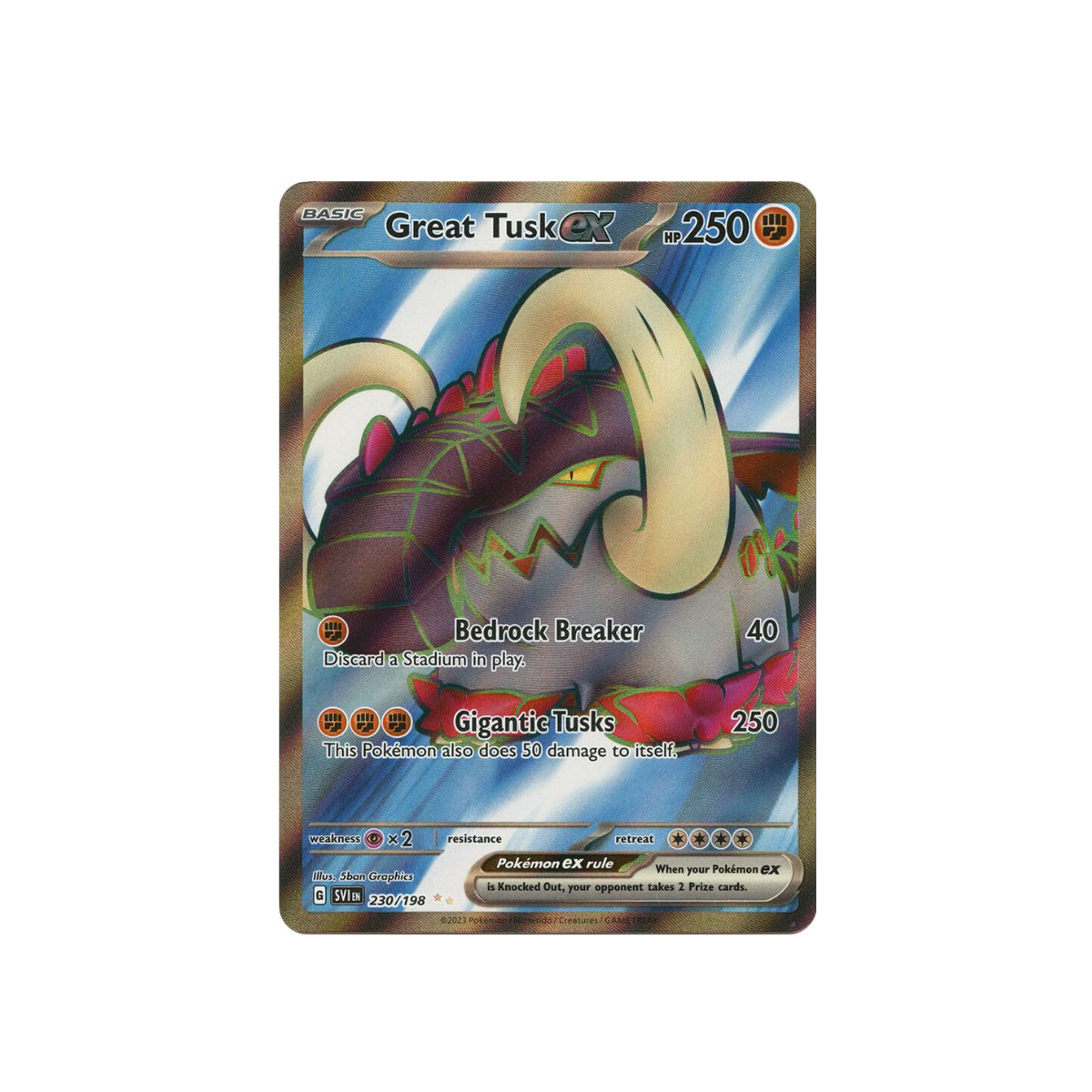 Great Tusk ex - 230/198 - SV01: Scarlet & Violet Base Set