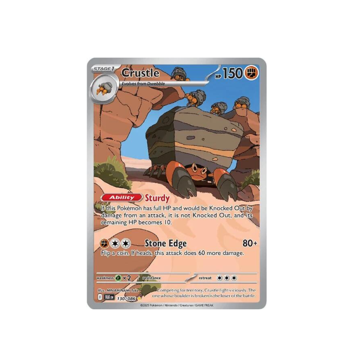 Crustle - 130/086 - SV: Black Bolt
