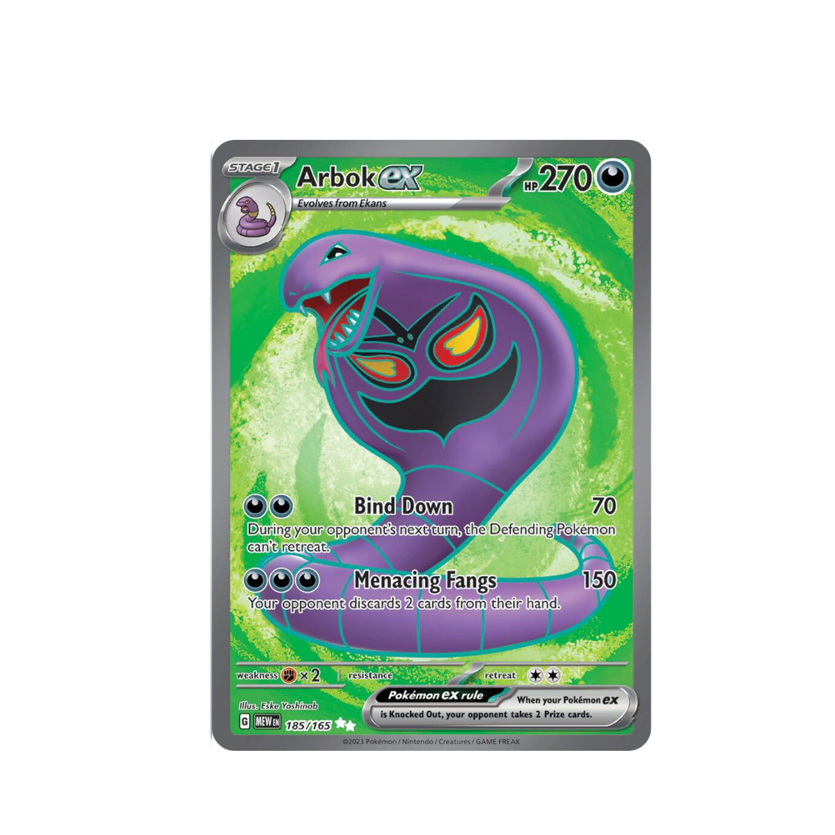 Arbok ex - 185/165 - SV: Scarlet & Violet 151