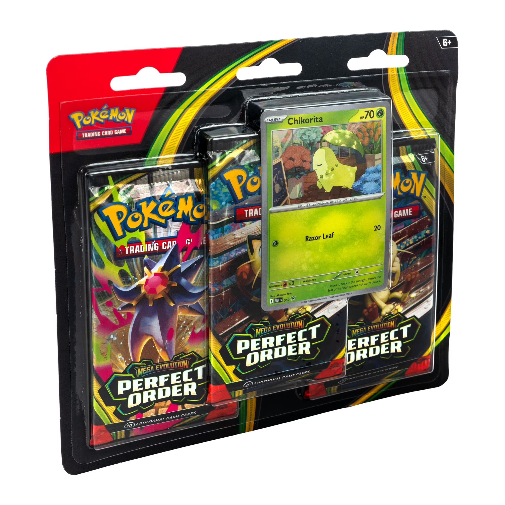 Pokémon TCG: Mega Evolutions 3 Perfect Order 3Pk Blister